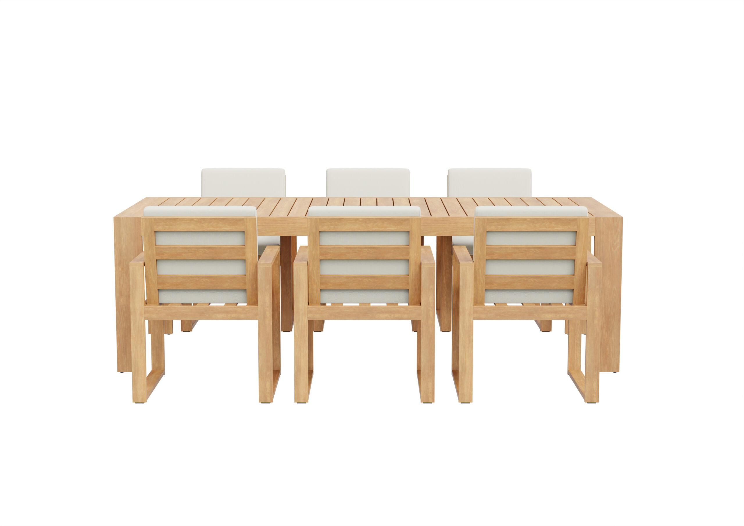 Gigi dining table 240cm - with Dining Armchair (3)